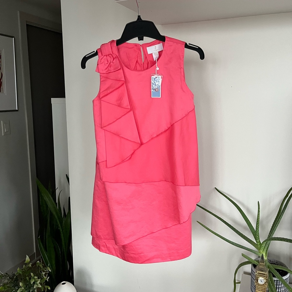 JACADI Paris Rose Blush Aglae Pink Formal Evening Birthday Party Dress 12y